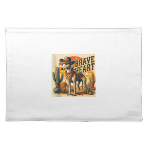 Funny Sheriff Dog Shirt Greyhound Whippet Dog Mom  Cloth Placemat