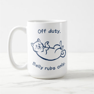 Funny Shiba Inu Belly Rubs Only Coffee Mug