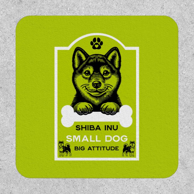Funny Shiba Inu Dog Lover Patch (Front)