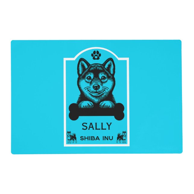 Funny Shiba Inu Dog Lover Placemat (Front)