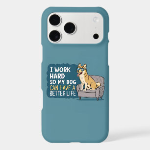 Funny Shiba Inu Dog Quote Couch Illustration iPhone 17 Pro Max Case