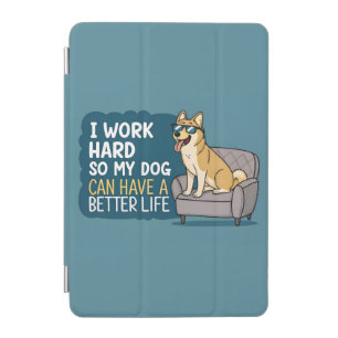 Funny Shiba Inu Dog Quote Couch Illustration iPad Mini Cover