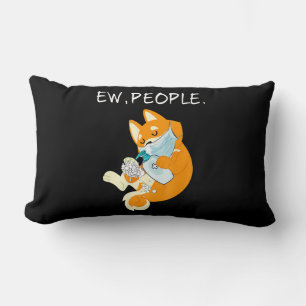 Funny Shiba Inu Ew People Dog Gift Lumbar Pillow
