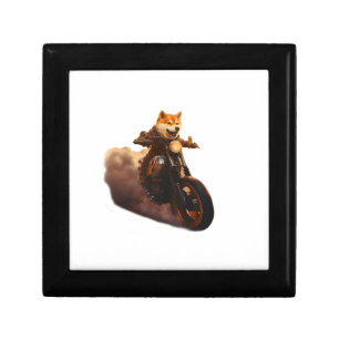 Funny , Shiba Inu, Motorcycle, Dog, Puppet, Men's, Gift Box