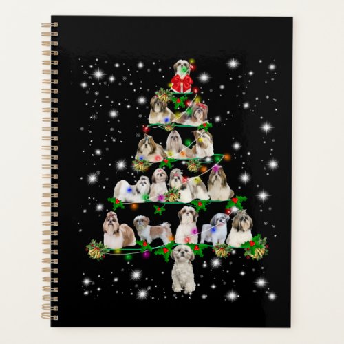 Funny Shih Tzu Dog Christmas Tree Ornaments Decor Planner