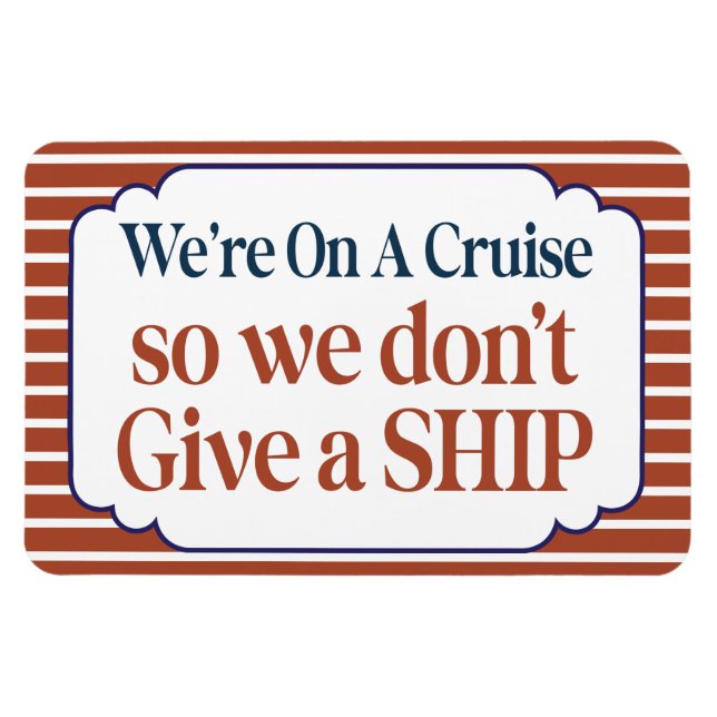 Funny Ship Cabin Door Marker Cruise Sign  Magnet (Horizontal)