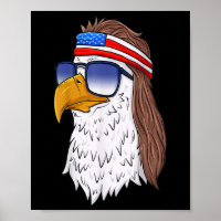 Funny Shirt American Bald Eagle Mullet 4th Of July