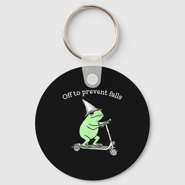 Funny Shirt Fall Prevention Spt Pta Nurse Keychain (Front)