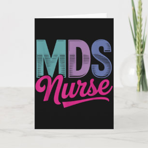 Funny Shirt Mds Nurse Coordinator Awareness Regist Card