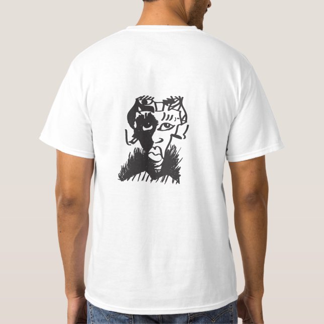 Funny Shirt Quote Face Breathe and be cool T-Shirt (Back)