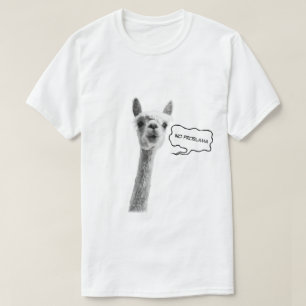 Funny shirt with lama and noproblama