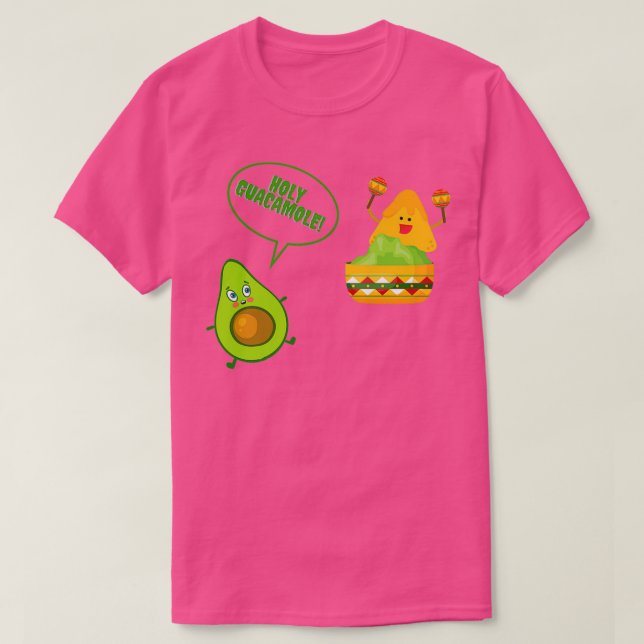 funny shocked avocado T-Shirt (Design Front)