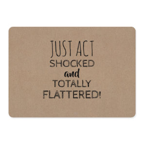 Funny Shocked Bridesmaid or Maid of Honor Proposal Invitation