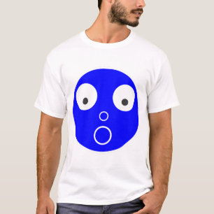 Funny Shocked Face Emoji Cartoon Expression Desi T-Shirt