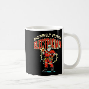Funny Shockingly Festive Electrician Vintage Chris Coffee Mug