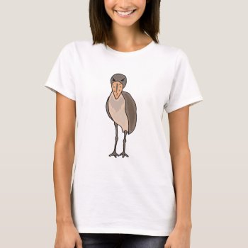 Funny Shoebill Bird Design T-shirt by naturesmiles at Zazzle