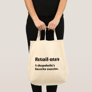 Funny Shopaholic Tote Bag