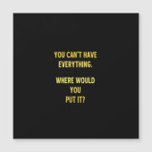 Funny Shopping Hoarding Joke (Front)