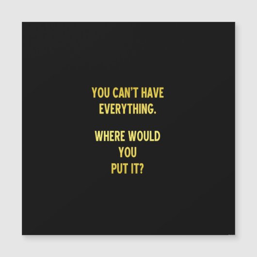 Funny Shopping Hoarding Joke (Front)