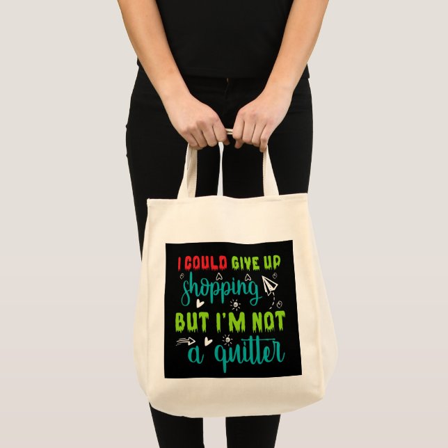 Funny shopping word art  tote bag (Front (Product))