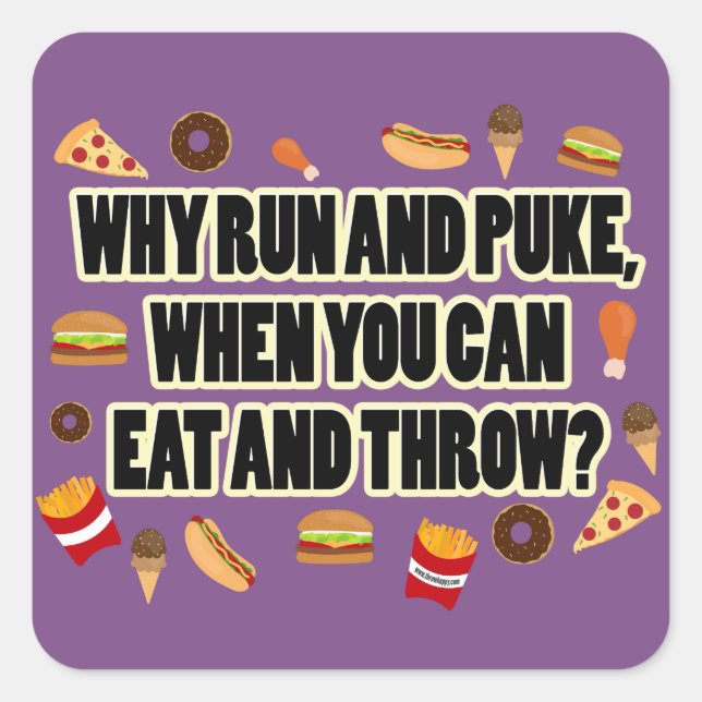 Funny Shot Put, Discus Thrower Stickers Gift (Front)