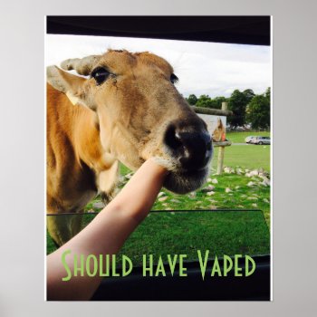 Funny Should Have Vaped Poster by Melmo_666 at Zazzle