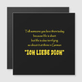 Funny Shout Your Love in German (Front/Back)