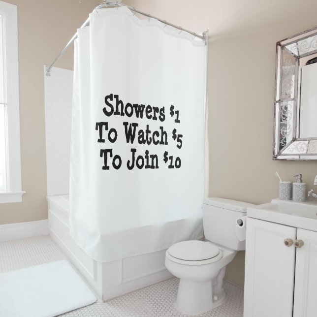 Funny  shower curtain (In Situ)