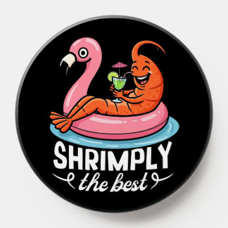 Funny Shrimp Beach Vacation Seafood Summer Pool PopSocket