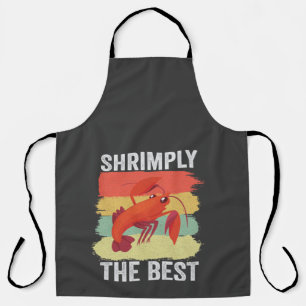 Funny Shrimp Shellfish Keep it Shrimple Fishing Apron