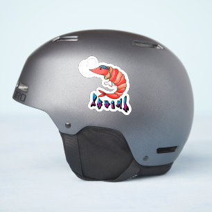 Funny Shrimp Sticker