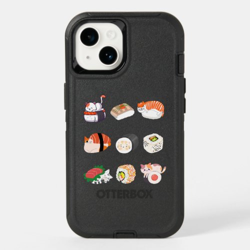 Funny Shushi Cat Pet Lover Gift Ideas OtterBox iPhone 14 Case