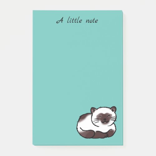 funny siamese cat post_it notes