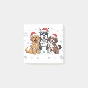 Funny Siberian Husky Dog Lover Christmas Tree Post-it Notes