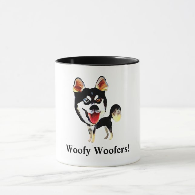 Funny Siberian Husky Dog Mug (Center)