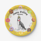 Funny Siberian Husky Donuts Birthday Party