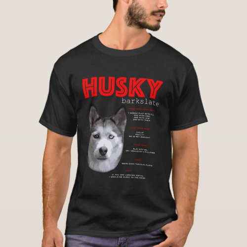 Funny Siberian Husky Translate T_Shirt