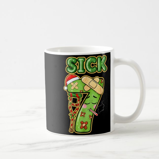 Funny Sick Seven Meme 67 Six Seven Santa Hat Chris Coffee Mug (Right)