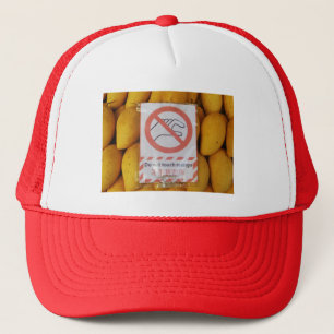 Funny Sign 'Do not touch mango' Trucker Hat