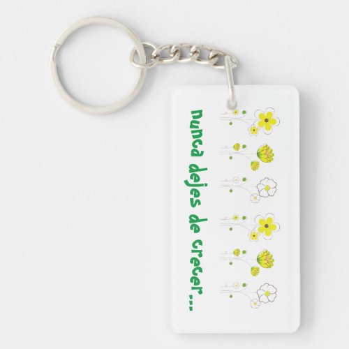 Funny sign on spring keychain