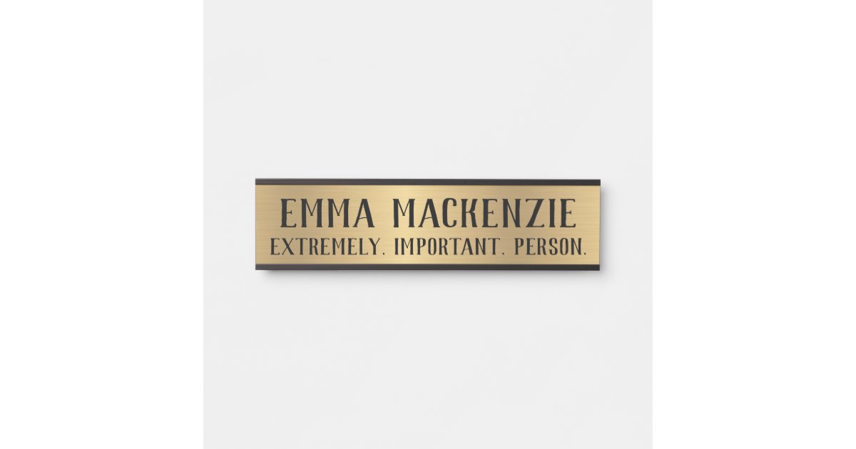 Funny Signs Office Hanging Door Sign Name Plate | Zazzle