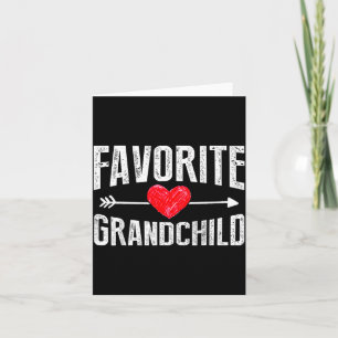 Funny Siled Granhildren Favorite Granhild  Card