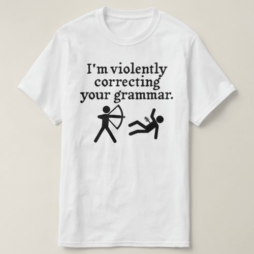 Funny Silently Correcting Your Grammar Spoof T_Shirt