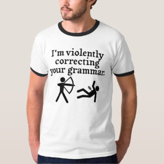 Funny Silently Correcting Your Grammar Spoof T-Shirt