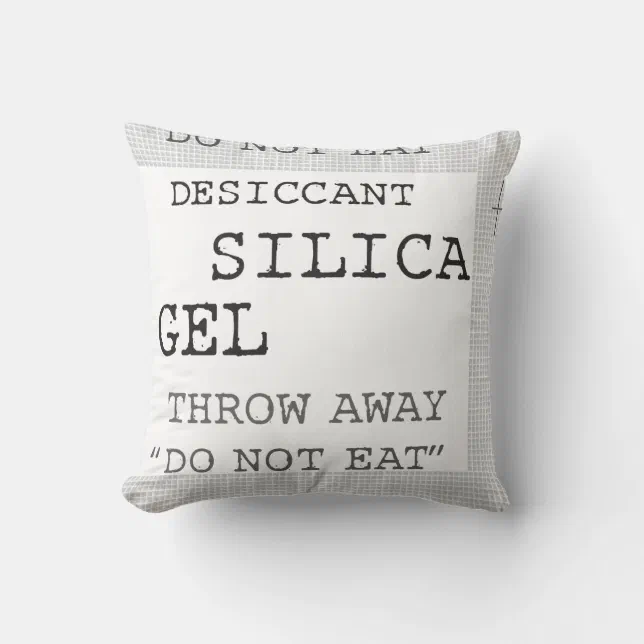 Funny Silica Gel Dessicant Joke Pillow Zazzle