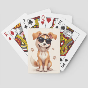 Funny Silken Windhound Kawaii Dog Poker Cards