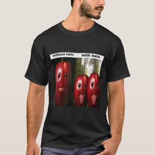 Funny Silly Ai Apple Gen Z Meme Brainrot Humor Twi T-Shirt