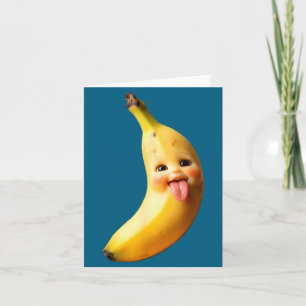Funny Silly Ai Banana Gen Z Meme Brainrot Humor To Card