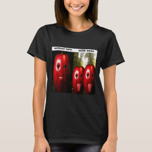 Funny Silly Ai Gen Z Meme Brainrot Humor Twins Bro T-Shirt