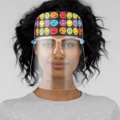 Funny Silly Colorful Faces Personalized Face Shield (Insitu)